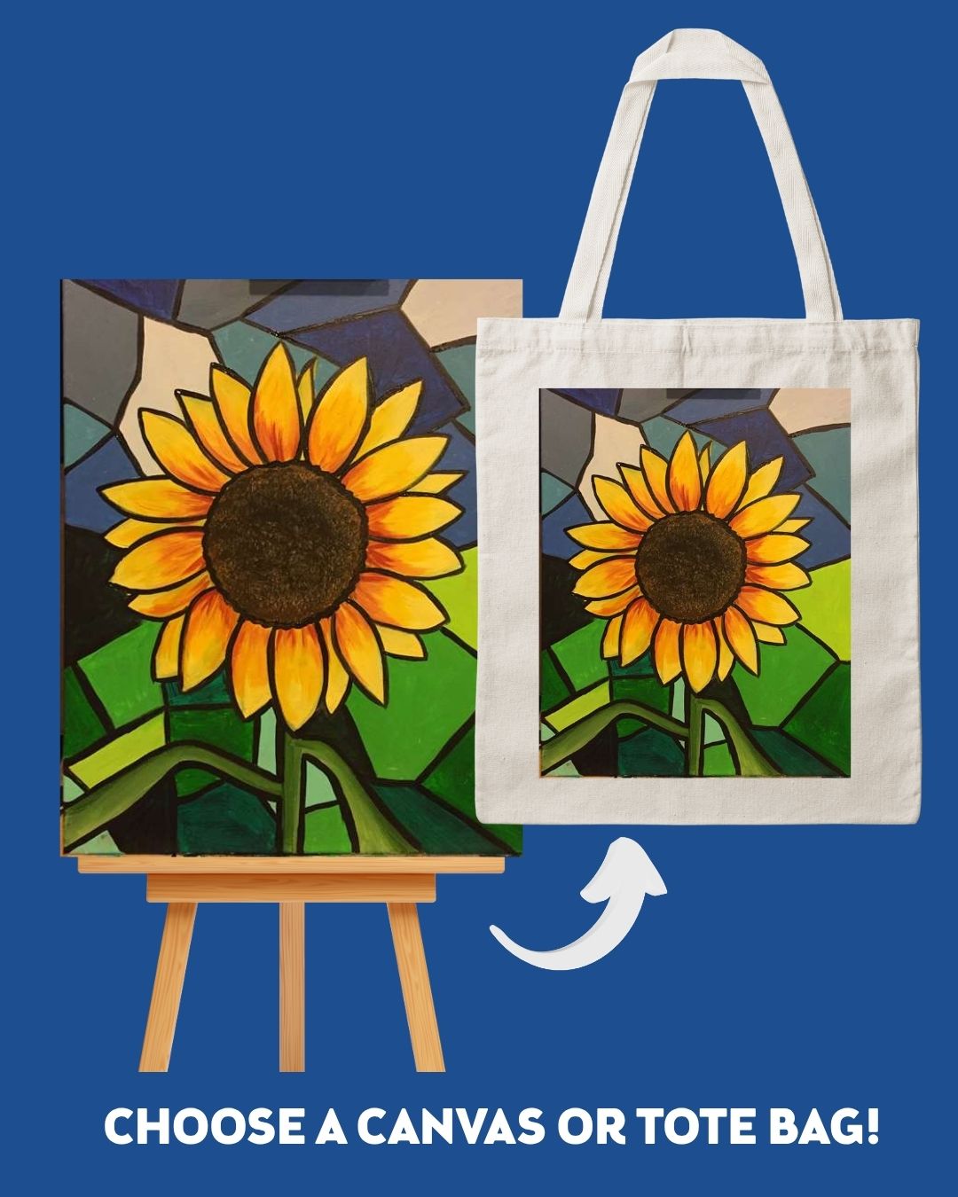 Stained Glass Sunflower